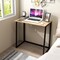 Costway Folding Computer Desk No Assembly Study Writing Table for Small Spaces Walnut/Black/Brown/White/Natural
